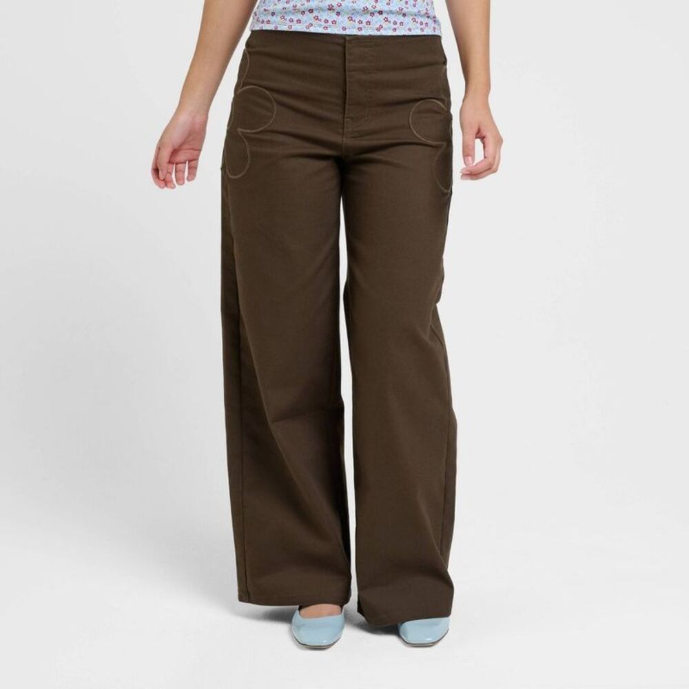 Women's dELiA*s Floral Pants - Brown 2